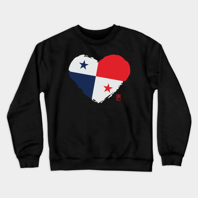 I love my country. I love Panama. I am a patriot. In my heart, there is always the flag of Panama Crewneck Sweatshirt by ArtProjectShop